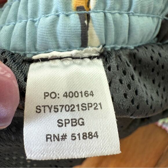 Patagonia Baggies Shorts Swim Trunks Men's Large Cranes Birds Blue size Large - Picture 4 of 5